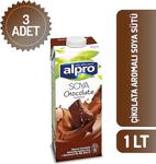 Alpro Çikolatalı 1 Lt 3'Lü Paket Soya Sütü