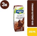 Alpro Çikolatalı 250 Ml 3'Lü Paket Soya Sütü