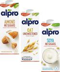 Alpro Şekersiz Yulaf Şekersiz Badem Şekersiz Soya Sütü 3'Lü Set