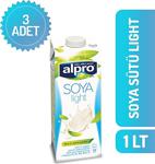 Alpro Soya Sütü Light 1 Lt X 3 Adet