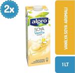 Alpro Vanilyalı 1 Lt 2'Li Paket Soya Sütü