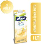 Alpro Vanilyalı 1 Lt 3'Lü Paket Soya Sütü