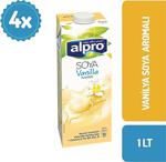 Alpro Vanilyalı 1 Lt 4'Lü Paket Soya Sütü