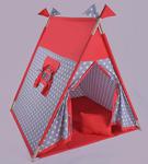 Altev Pirizmatik Ahşap Çoçuk Çadırı Kızılderili Çadırı Oyun Evi Oyun Çadırı Kamp Çadırı Minderli