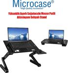 Alüminyum Yükseklik Ayarlı Soğutuculu Mouse Padli Notebook Tablet Laptop Sehpası Stand Al2581