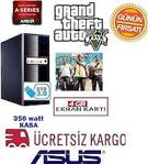 AMD A8 4 ÇEKİRDEK +16 GB RAM+320 GB+4GB EK. KARTI GTA5 OYUN PC