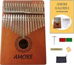 Amore 17 Tuşlu Kalimba Pro Parmak Piyano + 120 Popüler Şarkı Notası + Türkçe Kullanım Klavuzu Komple Set