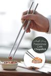 Anadolu Saray Çarşısı Pratik 1 Çift Metal Paslanmaz Çelik Kore Çin Chopsticks Yemek Çubuğu Metal Çelik Chopstick