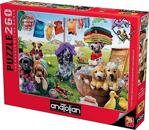 Anatolian 260 Parçalik Puzzle / Eğlenceli Köpekler - Kod 3313 Renkli