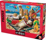 Anatolian Kedilerin Plaj Keyfi - Cats on the Beach 260 Parça Puzzle