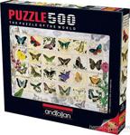 Anatolian Kelebekler - 500 Parça Puzzle - Standart