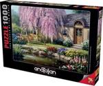 Anatolıan Kiraz Ağacı Cherry Blossom Cottage 1000 Parça Puzzle - Yapboz