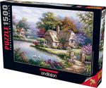 Anatolian Kuğular Ve Kır Evi 1500 Parça Puzzle