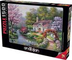 Anatolian Puzzle 4556 Anatolian Çiçekli Ev 1500 Parça Puzzle