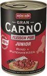 Animonda Gran Carno Junior Sığır Etli ve Hindi Yürekli 400 gr Yavru Köpek Konservesi