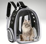 Ankaflex Highconcept Astronot Kedi Köpek Taşıma Sırt Çantası Şeffaf Kedi Taşıma Çantası Transparan Kapsül Çanta - Sarı
