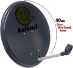 Antenci 40Cm Delikli Mini Çanak Anten + Next Lnb + 10Mt Kablo