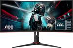 Aoc Cu34G2X/Bk 34" 1Ms Wqhd Freesync Pivot Oyuncu Monitörü