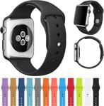 Apple Watch 2 3 4 5 Seri 38mm ve 40mm Silikon TME Kordon Kayış