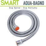 Aqua Bagno Smart Duş Hortumu - Spirali- Zinciri 150 cm.