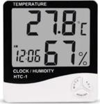 Arduino Htc-1 Dijital Termometre Sıcaklık Ve Nem Ölçer Masa Saati Alarm