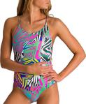 Arena W Twist Back Reversible One Piece Kadın Gri Yüzücü Mayosu 003058560 - 44