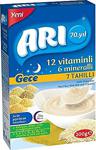 Arı Mama 12 Vitaminli 6 Mineralli 7 Tahıllı Gece Sütlü Pirinç Unu 200 gr Kaşık Maması