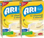 Arı Mama 12 Vitaminli 6 Mineralli Sütlü Muzlu Pirinç Unu 250 gr 2'li Kaşık Maması