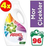 Ariel Mor Çiçekler Renkliler Için Sıvı Çamaşır Deterjanı 24 Yıkama 4 X 1560 Ml