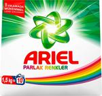 Ariel Parlak Renkler 1.5 Kg 10 Yıkama Renkliler Için Toz Çamaşır Deterjanı