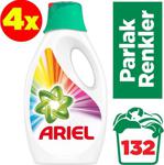 Ariel Parlak Renkler 2.14 lt 33 Yıkama 4'lü Paket Renkliler için Sıvı Deterjan