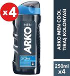 Arko Men Cool 250 Ml 4 Adet Tıraş Kolonyası
