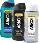 Arko Men Cool Crystal Black Duş Jeli 3X260Ml