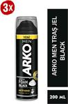 Arko Men Traş Jeli̇ 200Ml Black 3 Adet