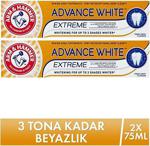 Arm&Hammer Advance White 3 Tona Kadar Beyazlatıcı Diş Macunu 75Ml X 2 Adet