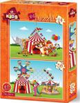 Art Puzzle 4491Sirk ve Lunapark 2'li 24+35 Parça Yapboz