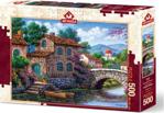 Art Puzzle 500 Parça Çiçekli Kanal Puzzle