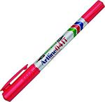 Artline 041t Twin Marker Iki Uçlu Permanent Markör Uçlar:0,4-1,0 Mm, Kırmızı