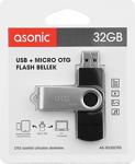 Asonic As-Xu32Otg 32 Gb Usb + Mıcro Otg Flash Bellek