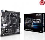 Asus Prime A520M-K Ddr4 M2 Pcie Nvme Hdmi Pcie 16X V3.0 Am4 Matx