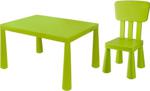 Asz Çocuk Oyun ve Çalışma Masa Sandalye Seti - Yeşil