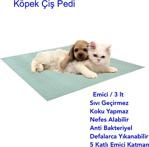 Ata Exclusive Fabrics 75X90 Cm 5 Katlı Kapitoneli Yıkanabilir Sıvı Geçirmez 2'Li Paket Köpek Çiş Pedi