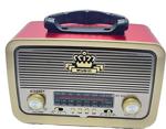 Ataşbey Rt- Kırmızı Nostaljik Görünümlü Bluetoothlu Usb-Sd Card Mp3 Çalar Radyo Müzik Kutusu