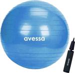 Avessa 65 Cm Pompalı Mavi Pilates Topu
