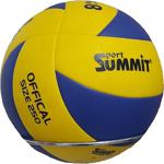 Avessa Summit Official Size 250 (8 Panel) 260 Gram Yapıştırma Voleybol Topu Poliüretan 3 Astar - 260 Gram - Sarı - Lacivert