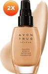 Avon Calming Effects Doğal Ve Mat Fondöten 30 Ml. Almond Ikili Set