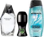 Avon Perceıve For Man 100 Ml Edt Erkek Parfümü + Senses Erkek Vücut Şampuanı + Onduty Fresh Roll On