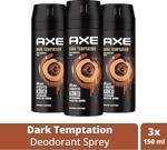 Axe Dark Temptation 150 Ml 3 Adet Deo Spray