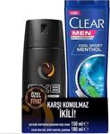 Axe Deodorant 150Ml Dark +Clear Cool Sprit 180 Ml