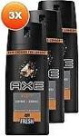 Axe Erkek Deodorant Sprey Leather & Cookies 150 Ml 3 Adet